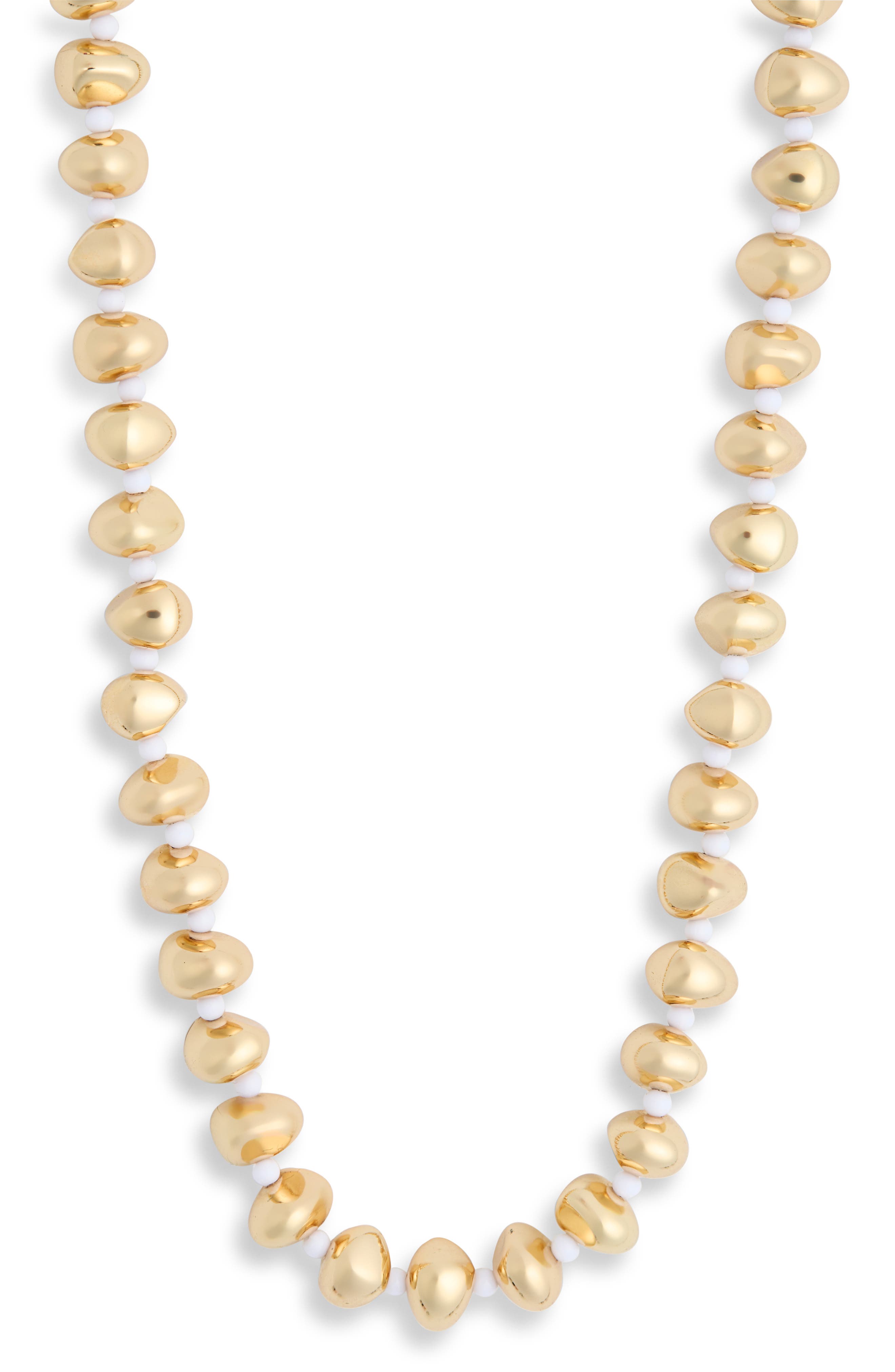 NORDSTROM RACK Metallic Beaded Necklace