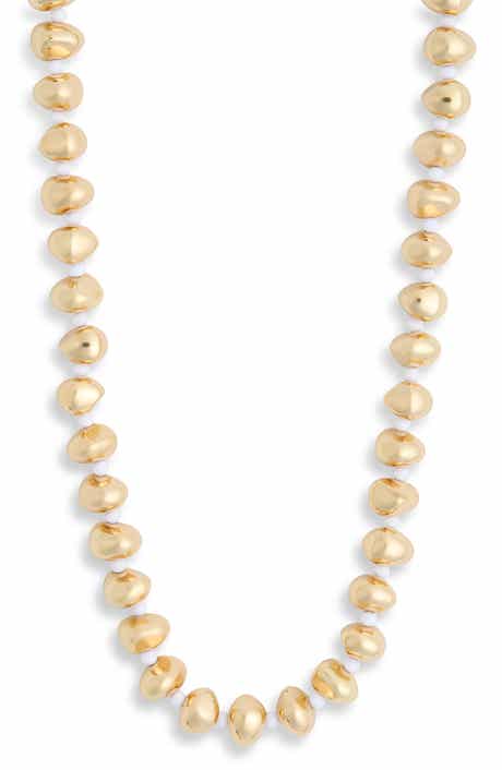 NORDSTROM RACK Metallic Beaded Necklace