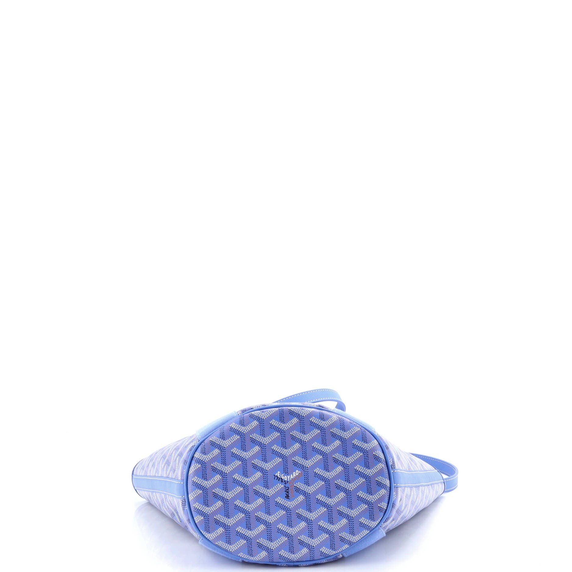 Pre-Owned Goyard Belharra Tote Coated Canvas PM, Alternate, color, Blue