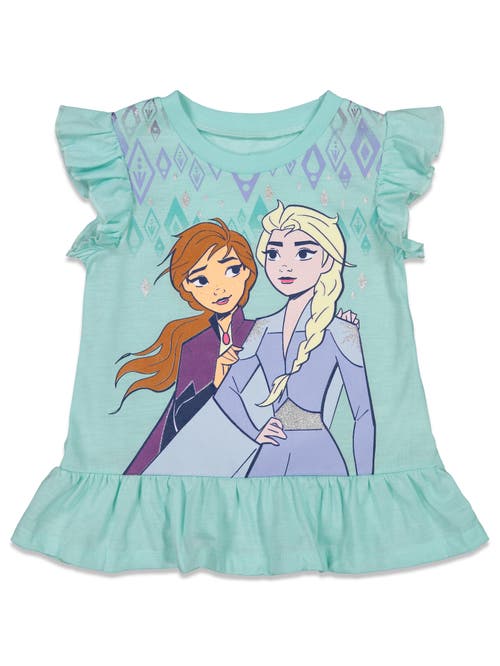 Disney Frozen T-shirt & Bike Shorts Set In Blue