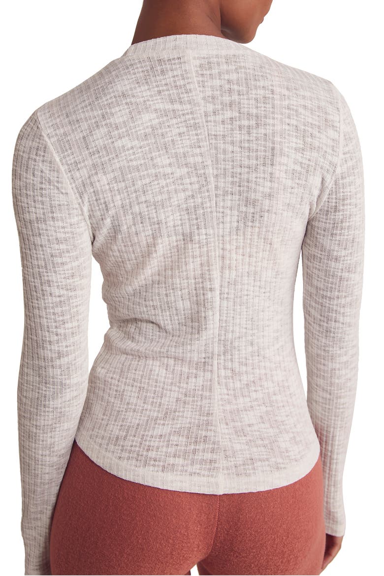 Aura Long Sleeve Layering Top, Alternate, color, WHITE