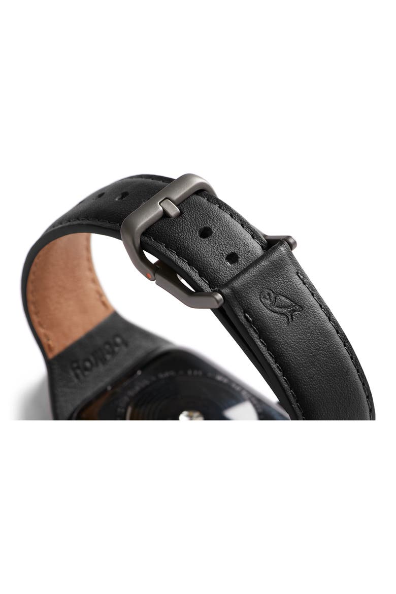 Large Classic Apple Watch® Watchband, Alternate, color, BLACK