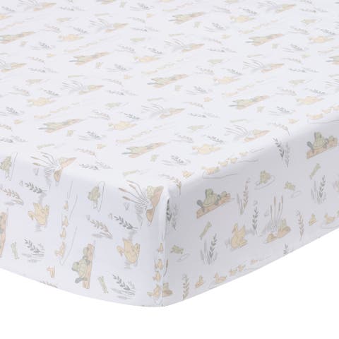 Froggy and Friends 100% Cotton Baby Fitted Crib/Toddler Sheet