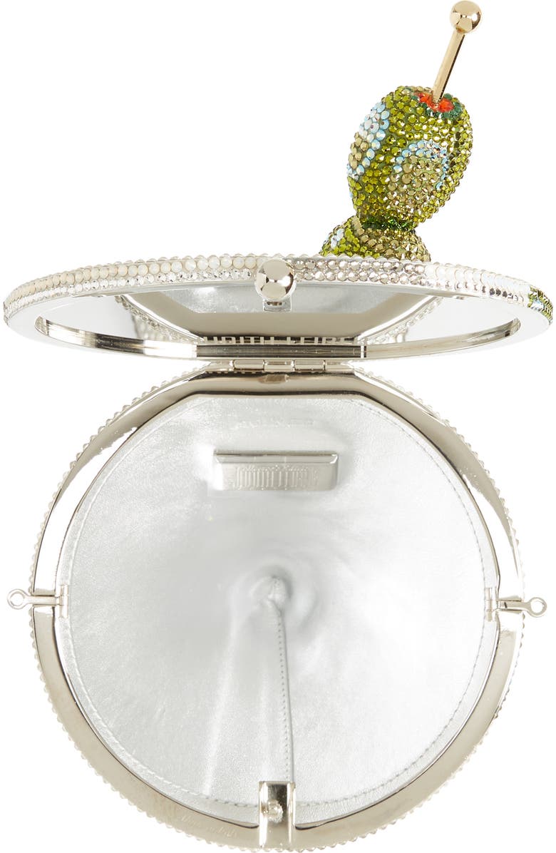 Judith Leiber Martini Crystal Embellished Minaudière, Alternate, color,