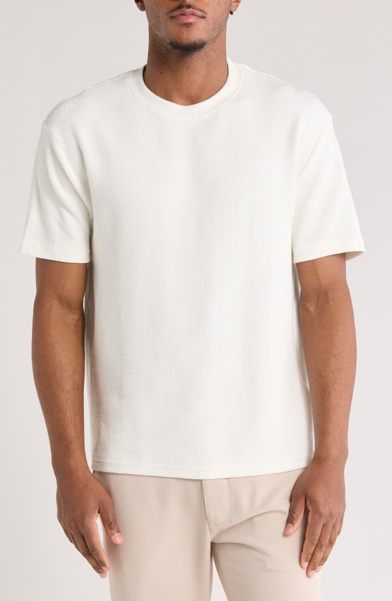 DENIM AND FLOWER Relaxed Fit Textured T-Shirt, Main, color,