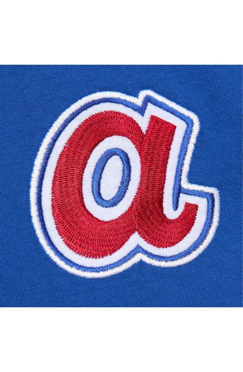 Mitchell & Ness Men's Mitchell & Ness Hank Aaron Royal Atlanta Braves Cooperstown Collection Heavyweight Premium Player Vintage Logo T-Shirt, Alternate, color,
