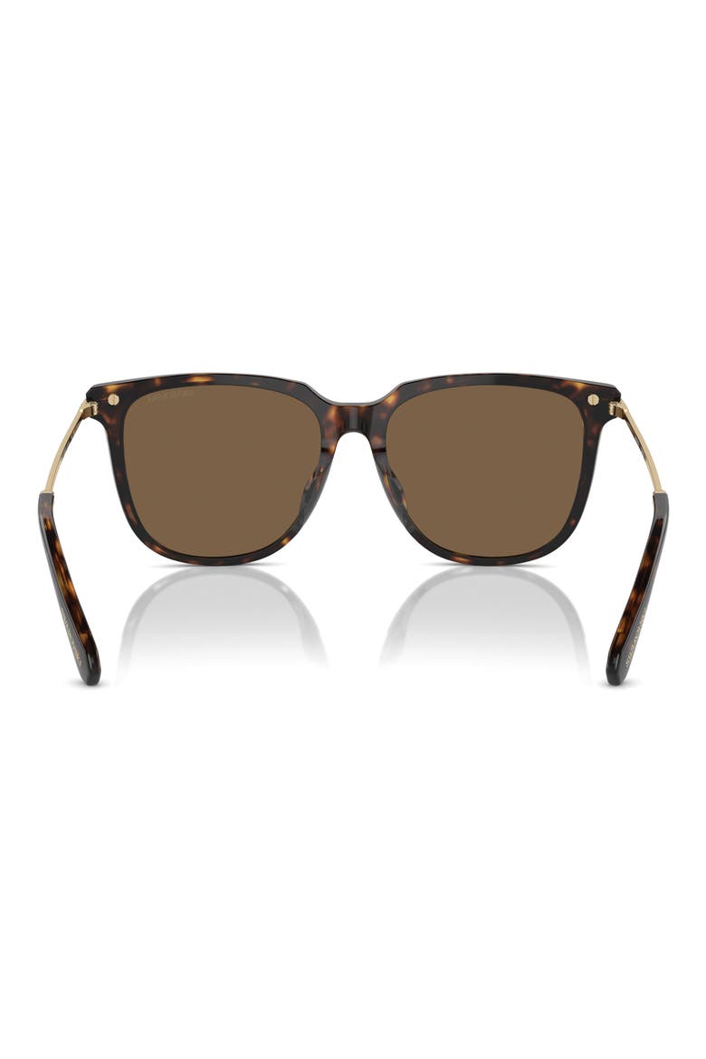 55mm Square Sunglasses, Alternate, color, DARK HAVANA / BROWN