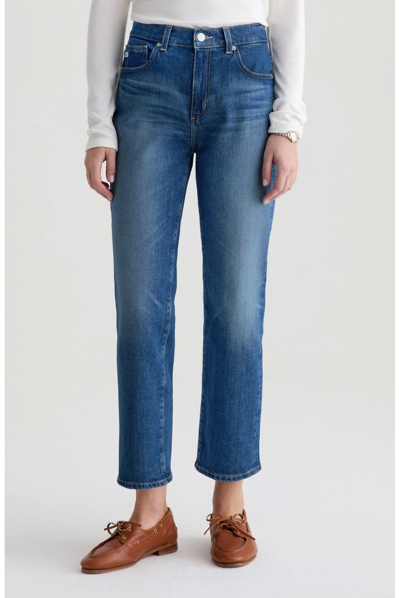 Brinley Mid Rise Crop Straight Leg Jeans, Main, color, OWENS VALLEY