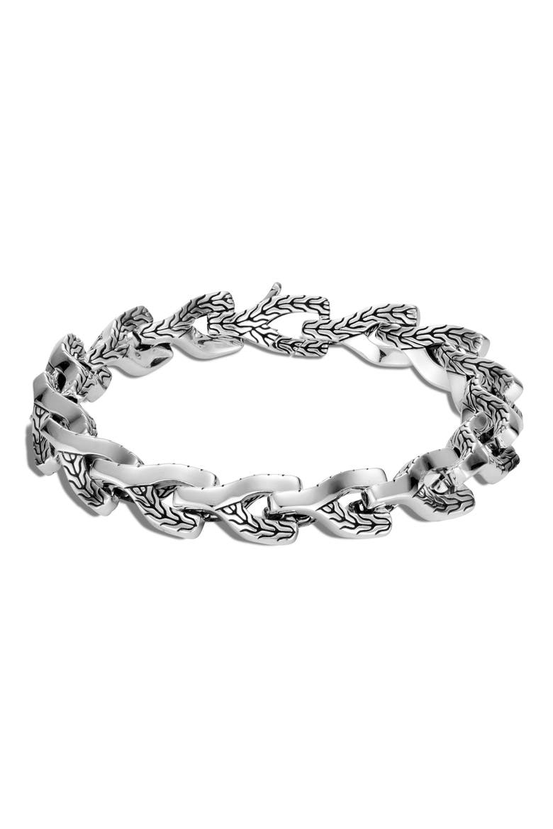 Men's Asli 10.5mm Link Bracelet, Main, color, SILVER