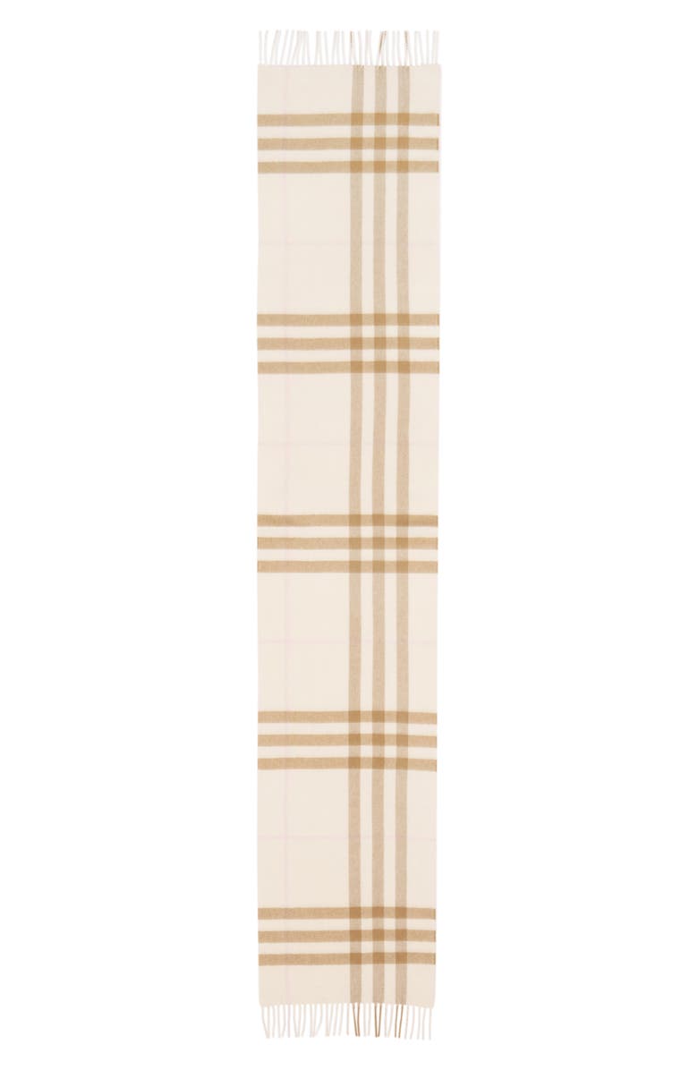 Burberry Icon Check Cashmere Scarf, Main, color,