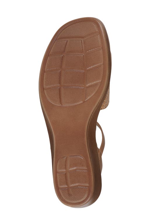 Gc Shoes Fia Buckle Wedge Sandal In Natural