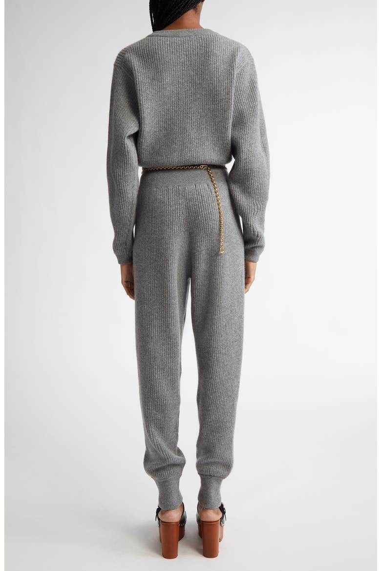 Wool & Cashmere Rib Jumpsuit, Alternate, color, DIVINE GREY