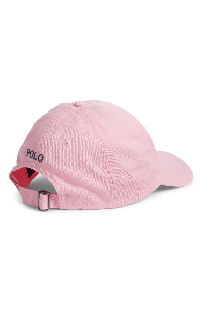 Polo Ralph Lauren Classic Sport Cotton Twill Baseball Cap, Alternate, color, Carmel Pink / Jewel Blue