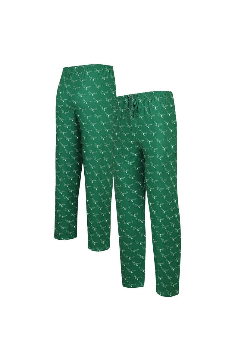 CONCEPTS SPORT Men's Concepts Sport  Kelly Green Philadelphia Eagles Gauge Throwback Allover Print Knit Pants, Main, color, 