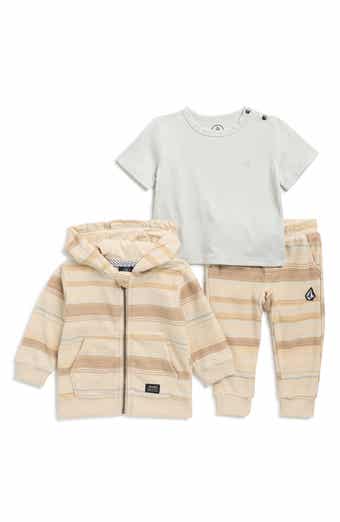 Volcom Shoulder Snap T-Shirt, Zip Hoodie & Joggers Set