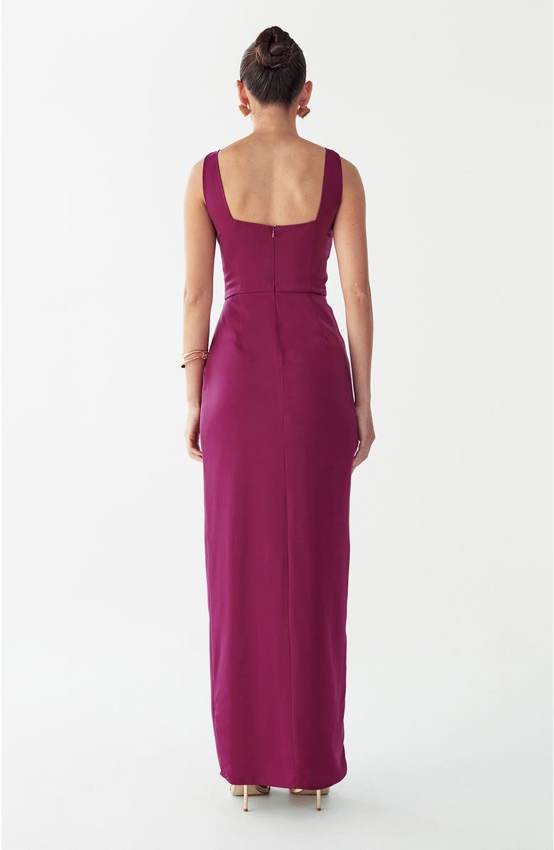 WILLA Akron Maxi Dress, Alternate, color, Berry