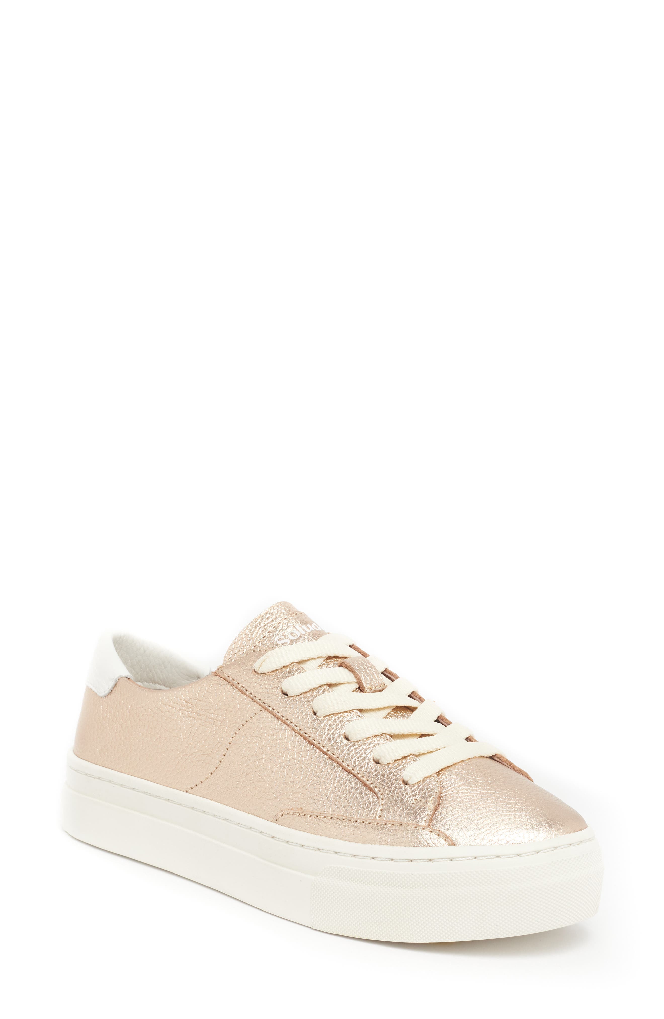 Soludos Ibiza Platform Sneaker, Main, color, Rose Metallic