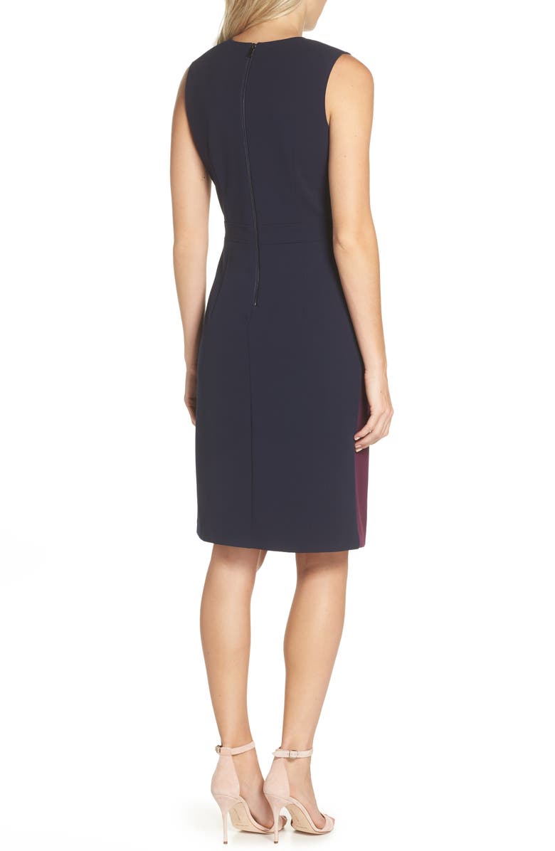 Vince Camuto Scuba Colorblock Sheath Dress, Alternate, color,