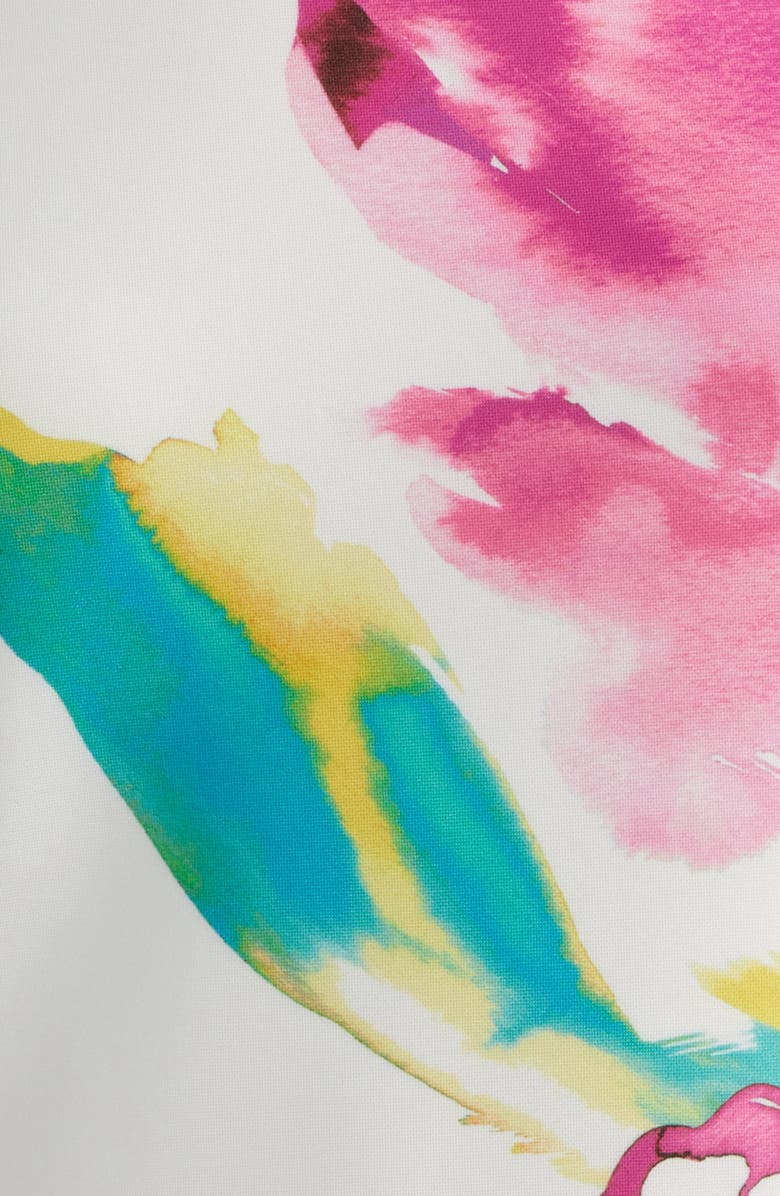 Anne Klein Floral Print Sleeveless Sheath Dress, Alternate, color, White Dove Multi