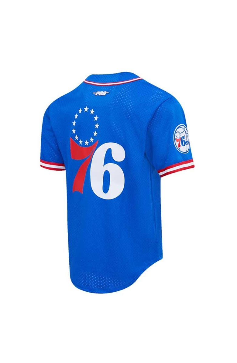 PRO STANDARD Men's Pro Standard Joel Embiid Royal Philadelphia 76ers Capsule Player Baseball Button-Up Shirt, Alternate, color, Royal