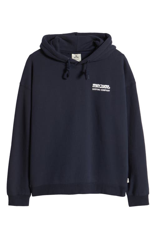 Rip Curl Surf Puff Print Graphic Hoodie In Navy
