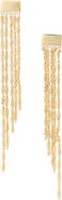 NORDSTROM RACK Shimmer Chain Fringe Drop Earrings