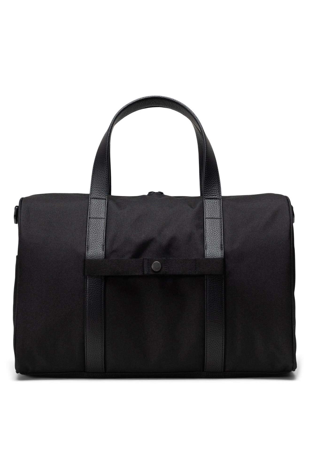 Herschel Supply Co. Novel Recycled Polyester Carry-On Duffle Bag, Alternate, color, Black Tonal