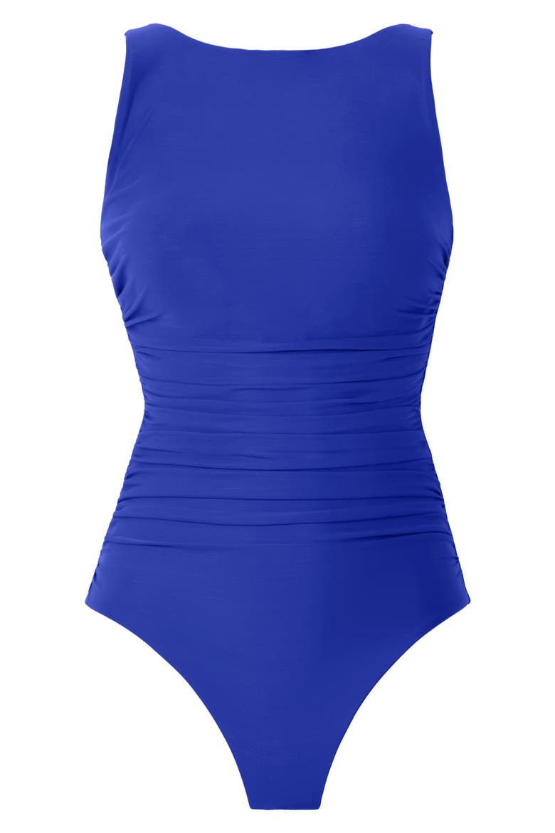 Rock Solid Regatta One-Piece Swimsuit, Alternate, color, DELPHINE BLUE