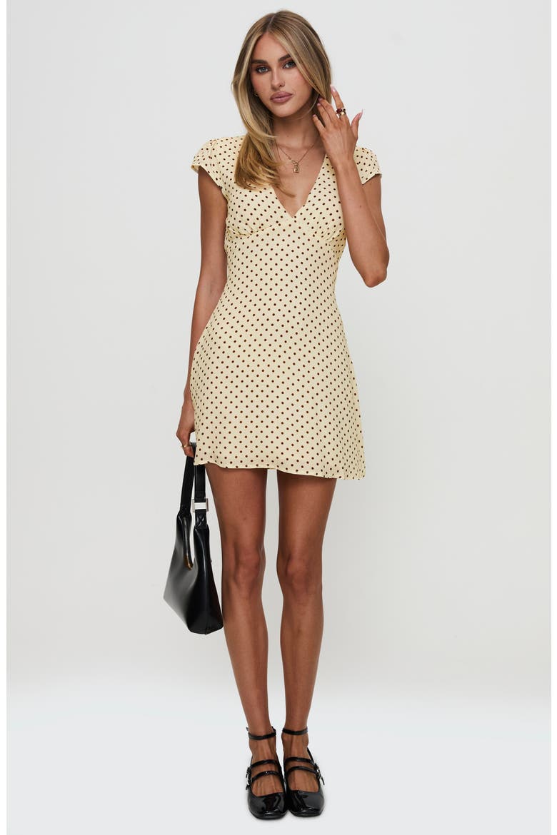 Cannelloni Polka Dot Minidress, Alternate, color, POLKA DOT