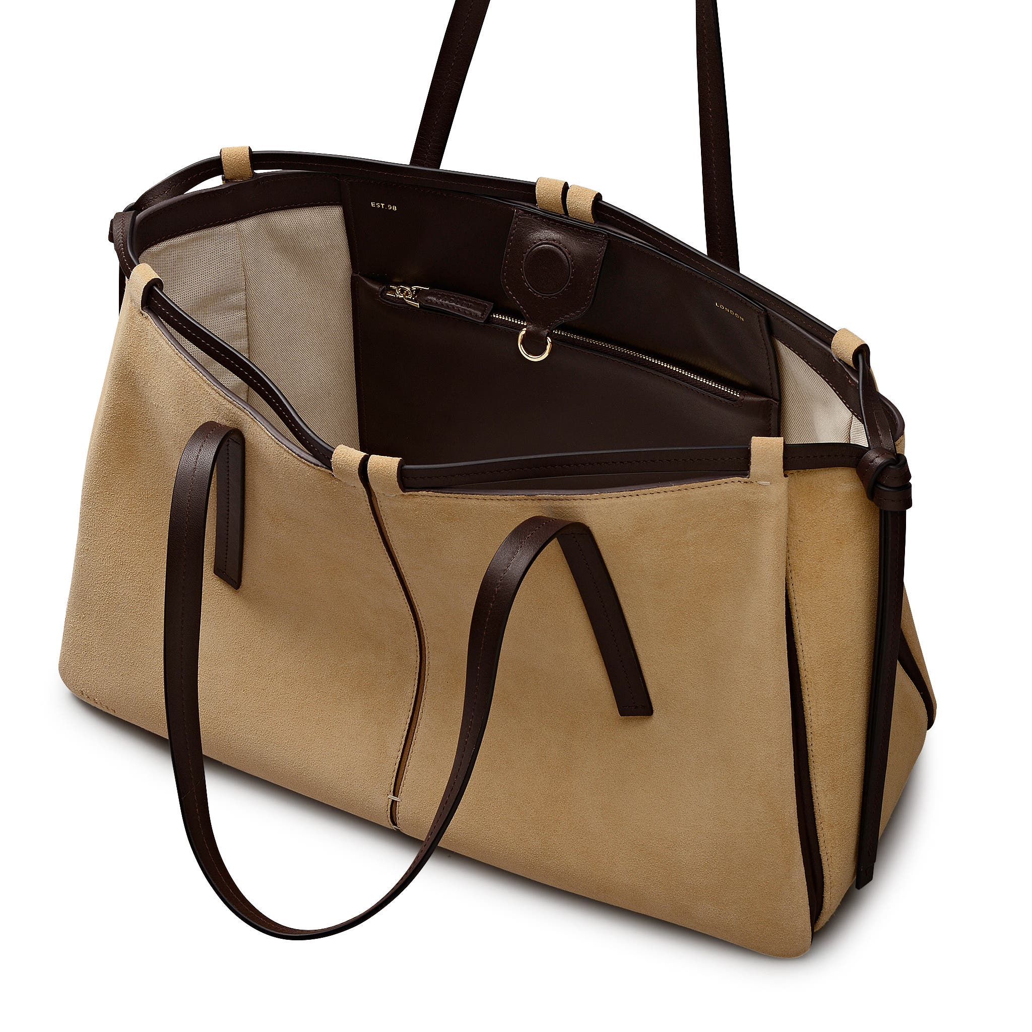 The Connaught Large Open Top Shoulder Bag, Alternate, color, Sahara