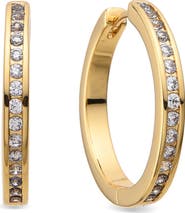 EYE CANDY LOS ANGELES Marie CZ Hoop Earrings