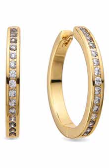 EYE CANDY LOS ANGELES Marie CZ Hoop Earrings