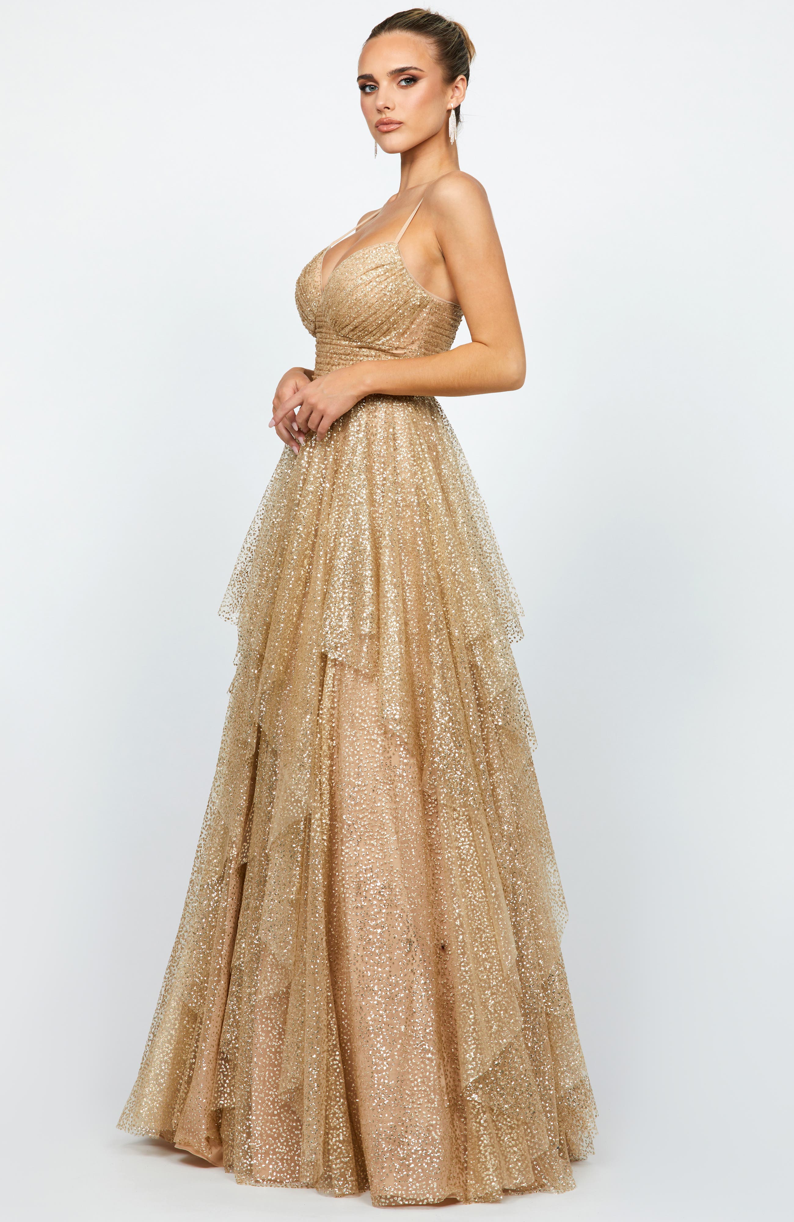 Brylee Glitter Ball Gown - image 2