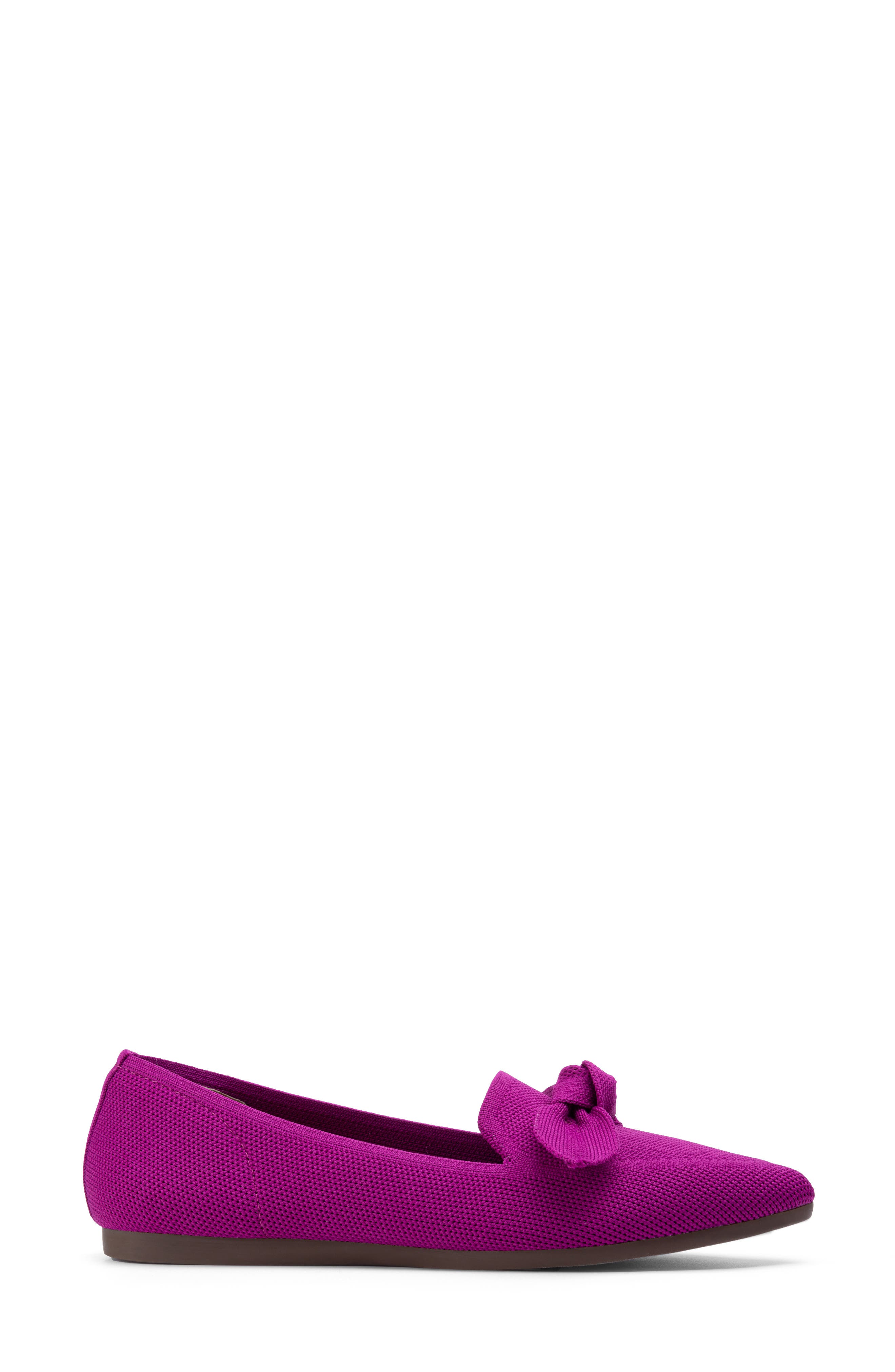 Me Too Annora Bow Pointed Toe Flat, Alternate, color, Dk Magenta