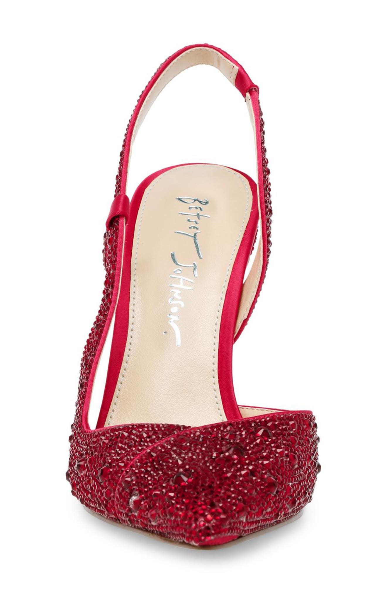Rocky Embellished Half d'Orsay Pump, Alternate, color, RED