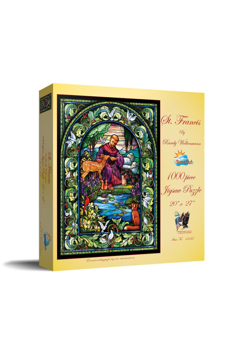 St. Francis 1000 piece Jigsaw Puzzle for Adults, Main, color, Multicolor
