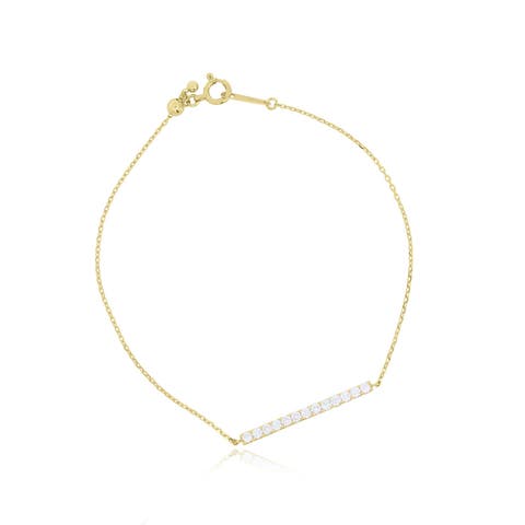 Diamond Bar Bracelet