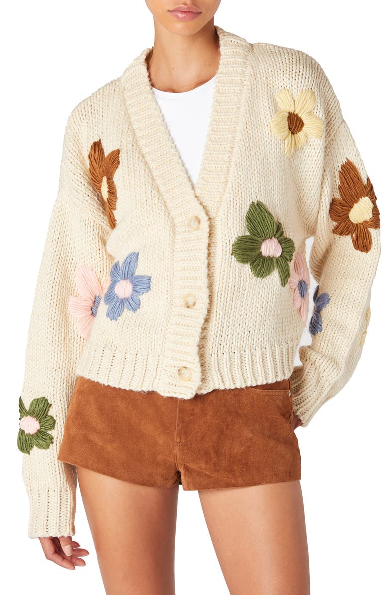 BLANKNYC Flower Cardigan, Main, color, Sweet Soul