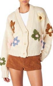 BLANKNYC Flower Cardigan