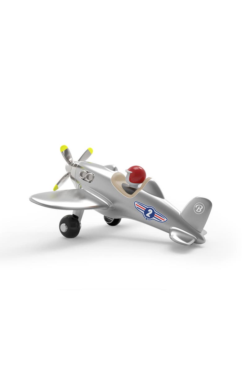 Baghera Jet Plane Toy, Main, color, Glossy Metallic Silver