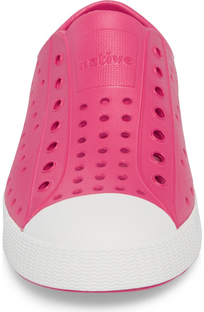Native Shoes Kids' Jefferson Water Friendly Slip-On Sneaker, Alternate, color, Hollywood Pink/ Shell White
