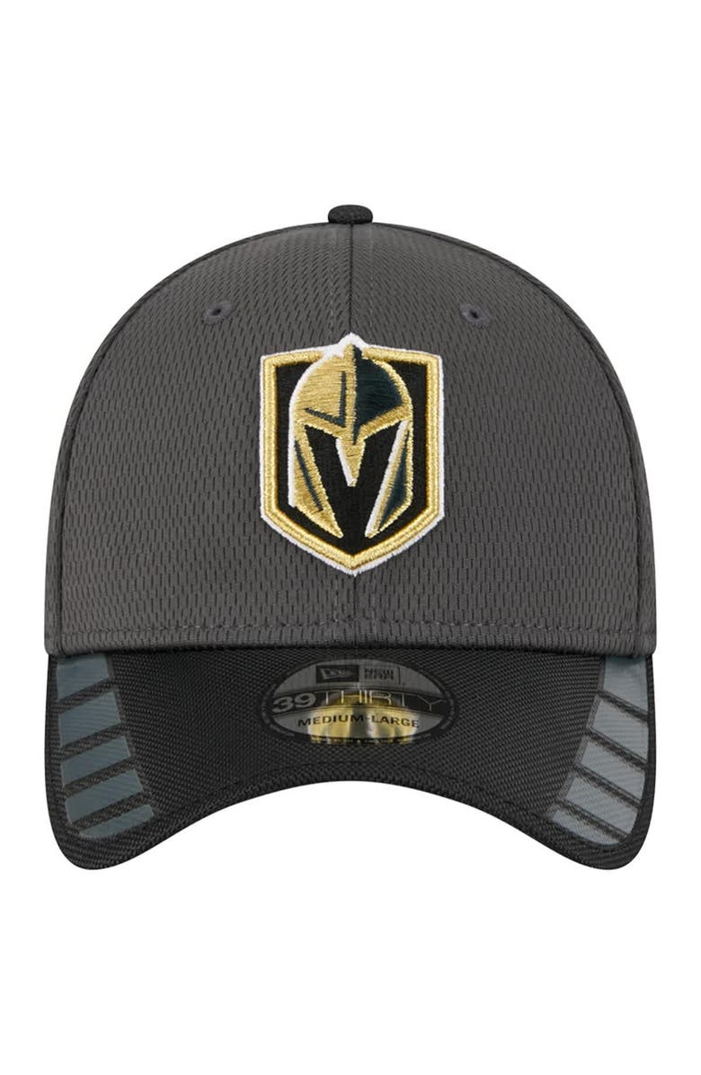 New Era Men
s New Era  Gray Vegas Golden Knights Visor Hit 39THIRTY Flex Hat, Alternate, color, Gray