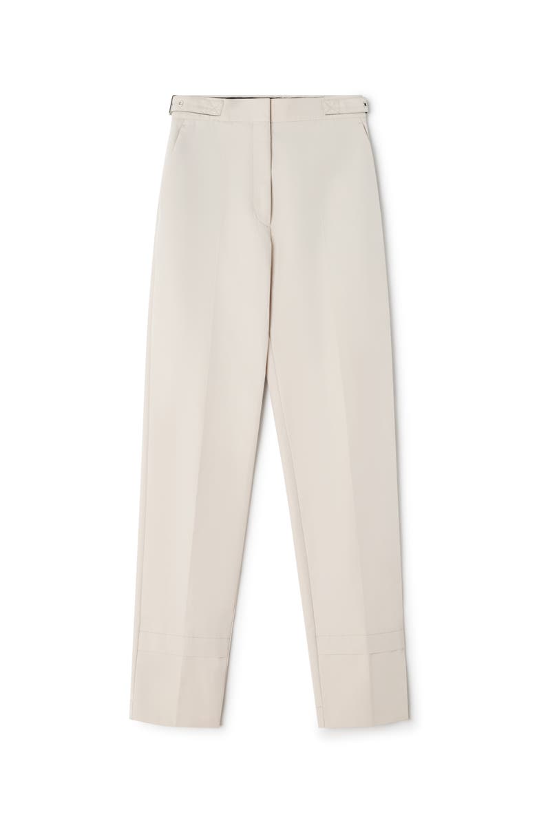 Lanvin White Cigarette Pants In Technical Cotton, Alternate, color, White