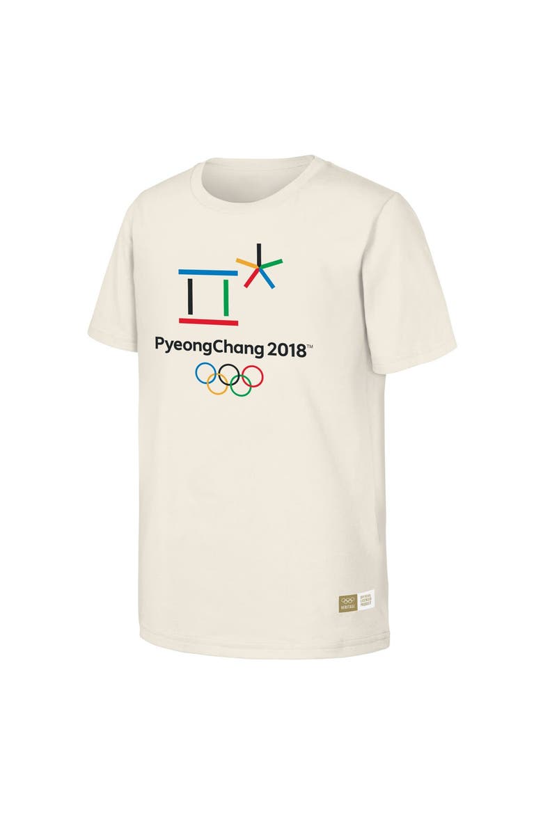 Men's  Natural 2018 PyeongChang Games Olympic Heritage T-Shirt, Alternate, color, Natural