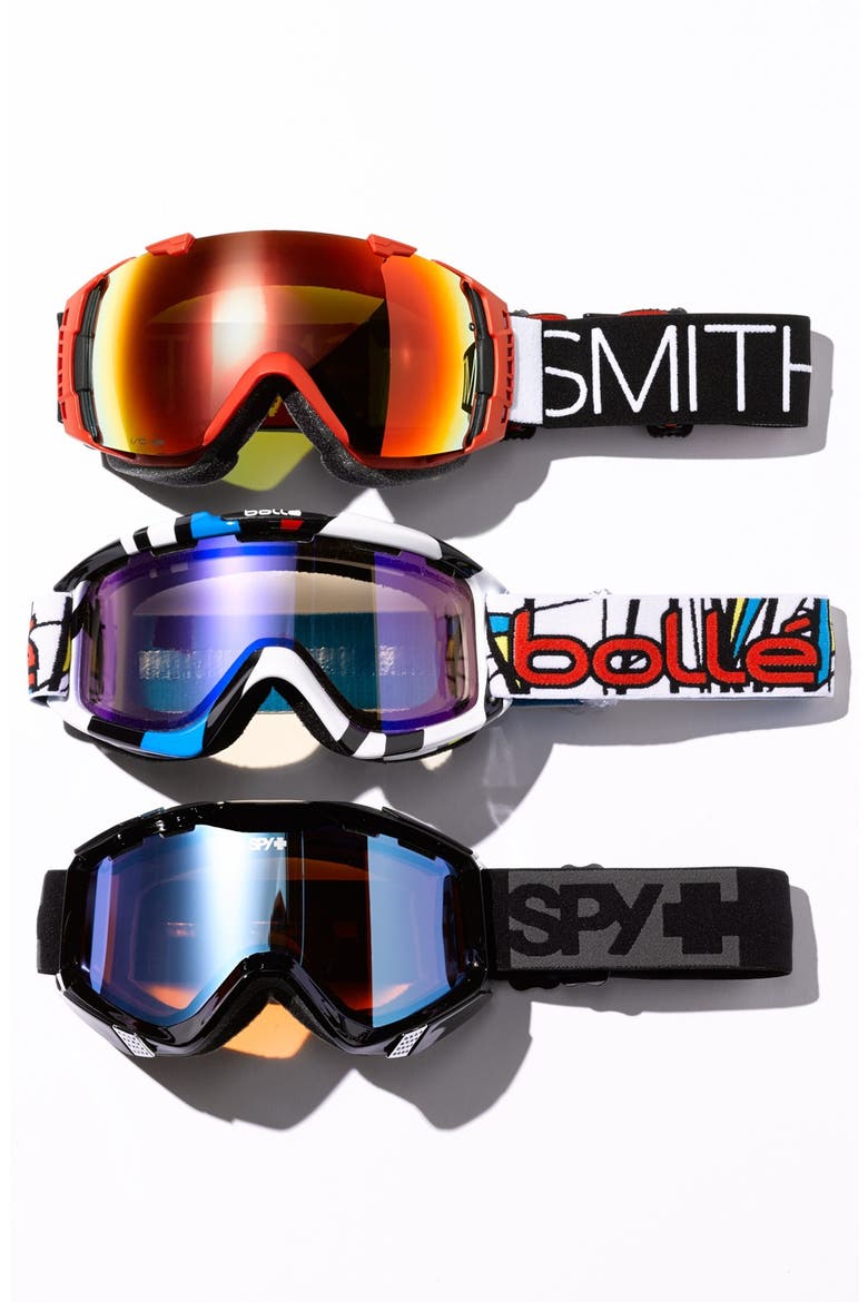'Zed' Ski Goggles, Alternate, color, BLACK