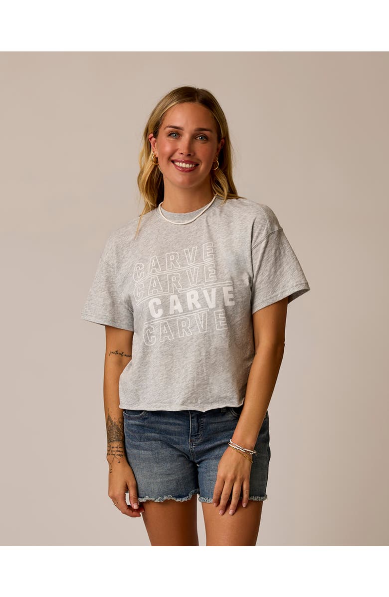 Carve Designs Parker Graphic Tee, Main, color, Heather Grey Carve