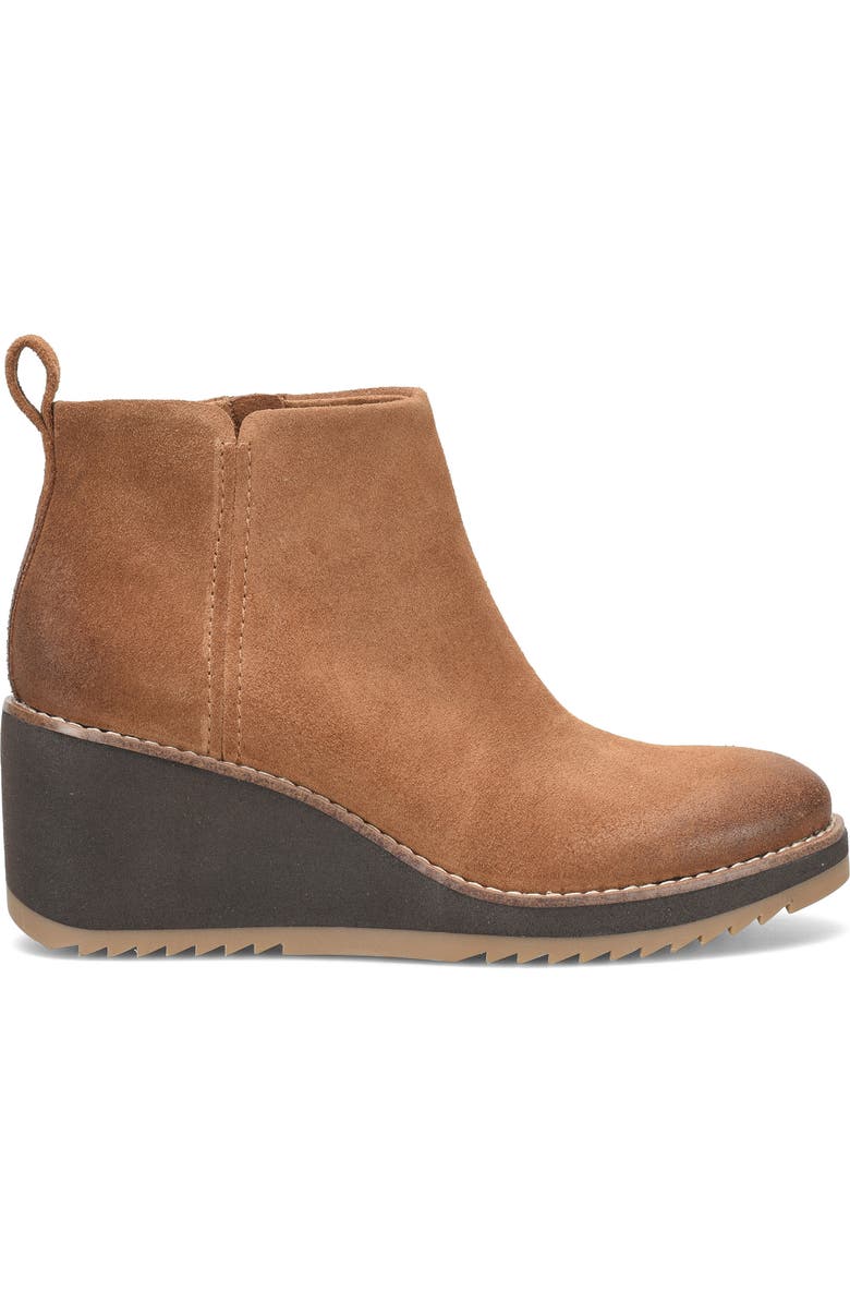 Söfft Eden Wedge Bootie, Alternate, color, Havana Brown Suede