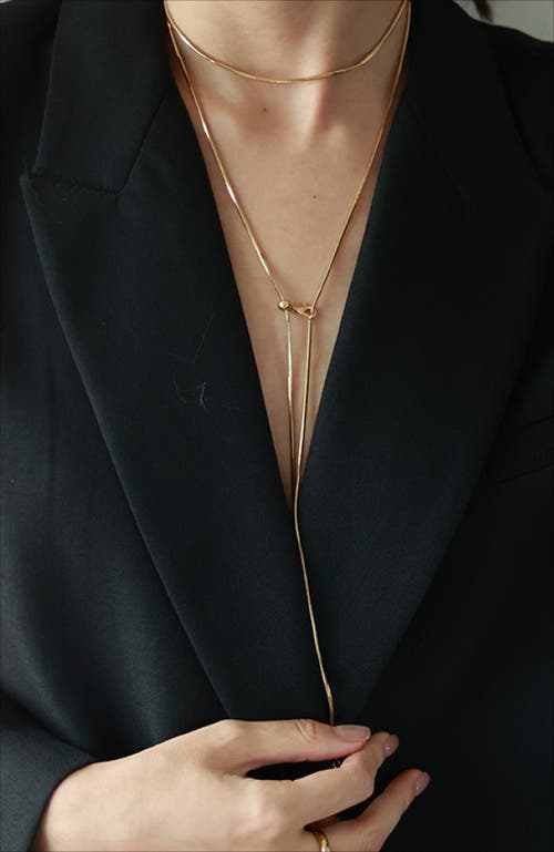 Rc Retro Chic Whispers Chain Necklace In Gold