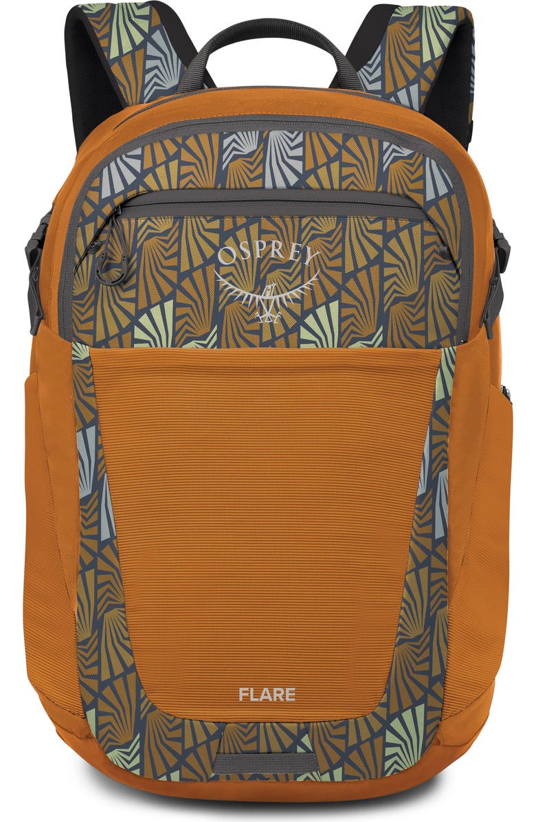 Osprey Flare 27-Liter Backpack, Main, color, Kazuma Print Toffee Orange