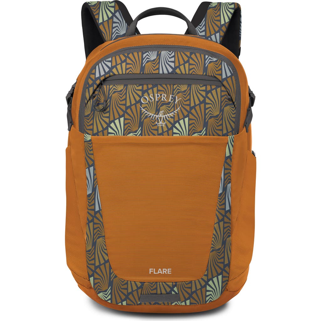 Osprey Flare 27-liter Backpack In Kazuma Print Toffee Orange